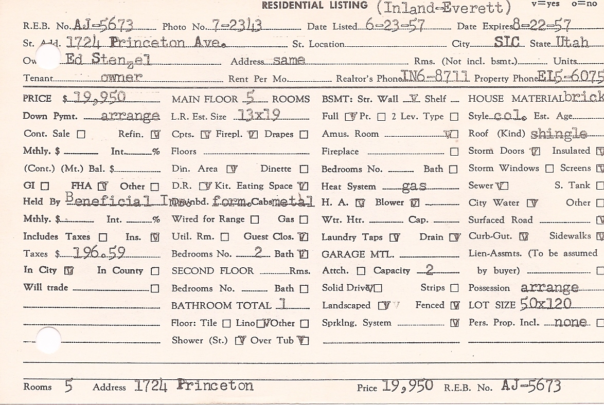 Flickenger Card 1724