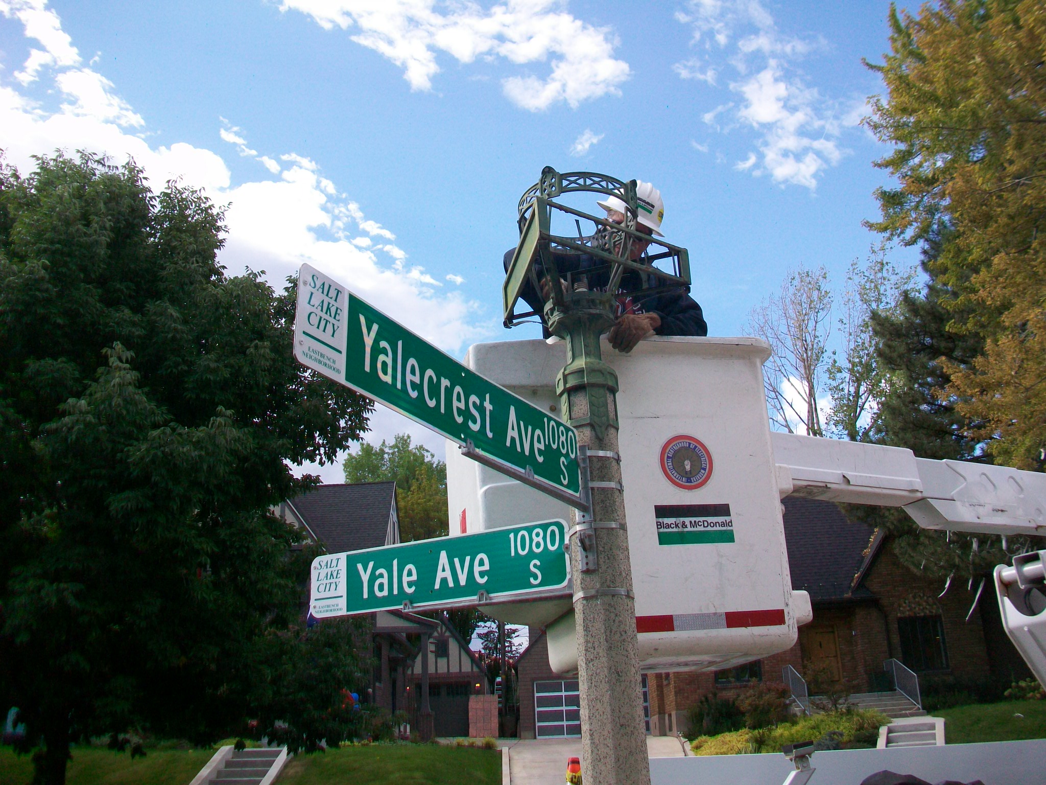 Street names nearly gone and barely visible.